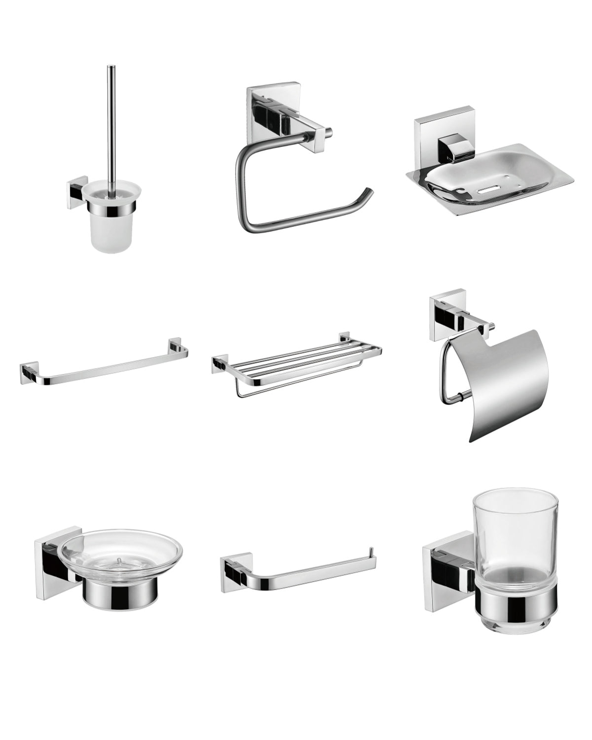 D5 Stainless Steel Bathroom Accessories Set