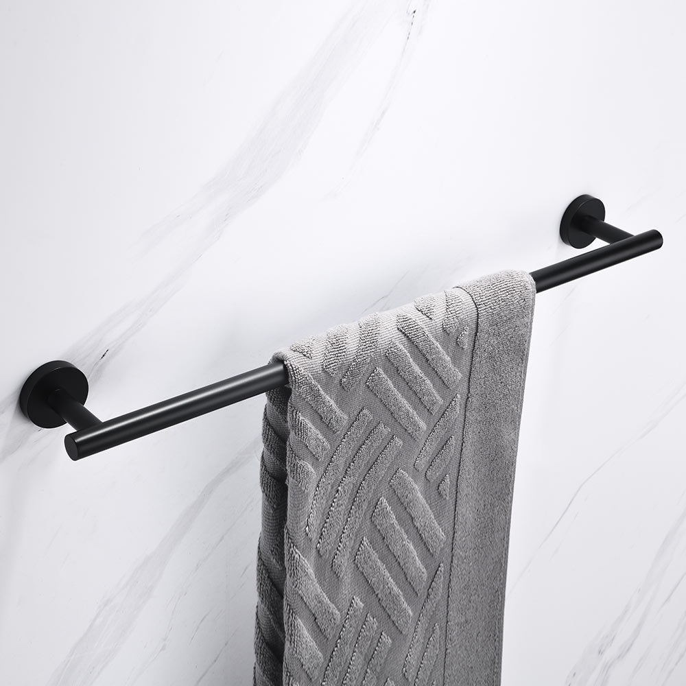Stainless Steel Round Towel Bar | 3 Colors | Timeless Design Bathroom Towel Rack