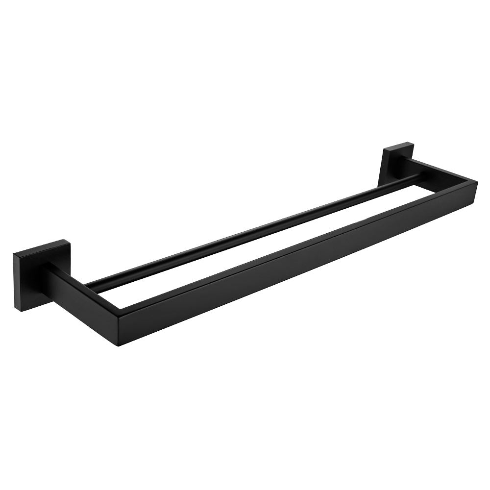 Stainless Steel Double Layer Towel Bar | 2 Colors | Easy Install for Bathroom & Kitchen