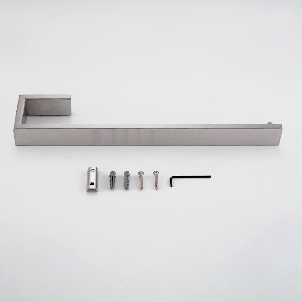 SUS304 Stainless Steel Bathroom Towel Ring Wall Mounted Towel Rail / 3 Color /Space Saving