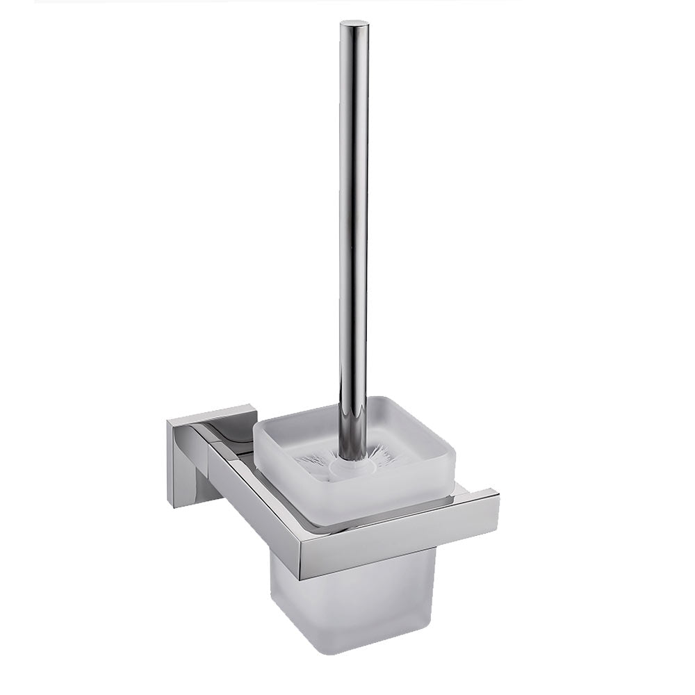 Stainless Steel Toilet Brush Holder | 2 Colors | Easy Install Bathroom Accessory