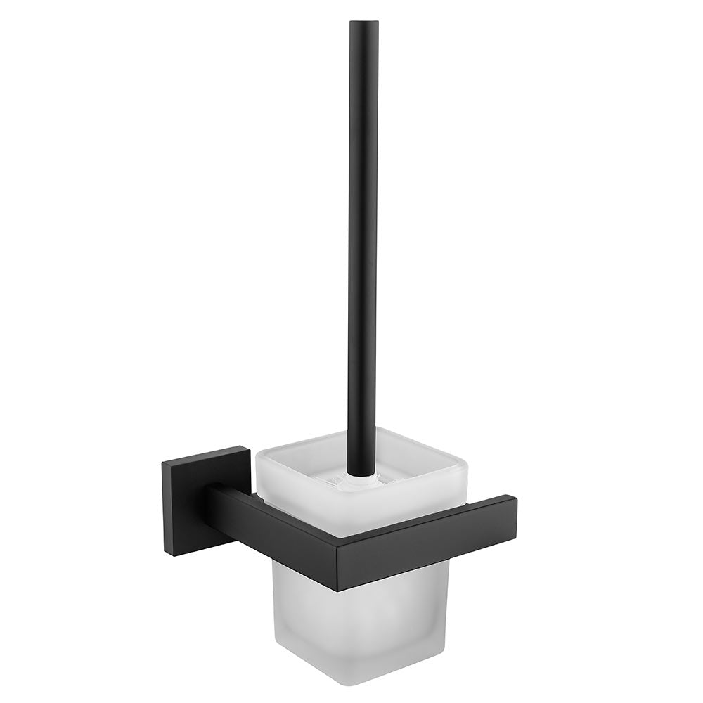 Stainless Steel Toilet Brush Holder | 2 Colors | Easy Install Bathroom Accessory