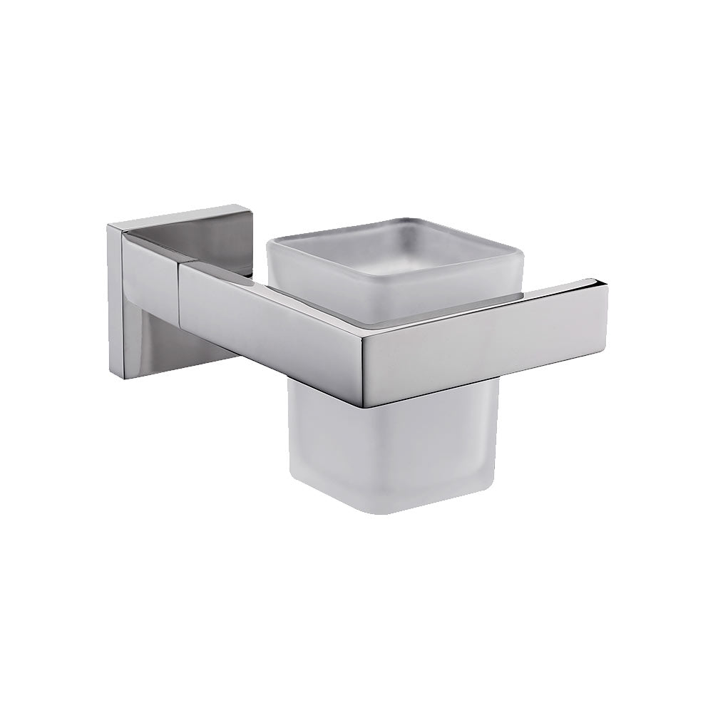 Stainless Steel Toothbrush Cup Holder Chrome Finsh Wall Mounted Bathroom Accessories