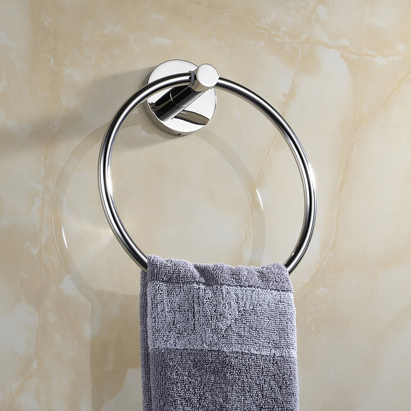 Stainless Steel Bathroom Single Layer Towel Bar Chrome Towel Rail Holder Wall Mounted