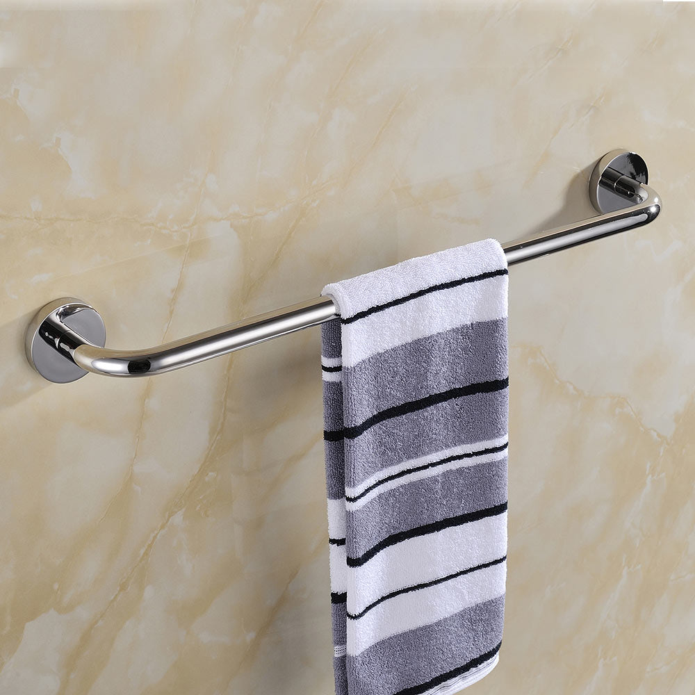 Stainless Steel Bathroom Single Layer Towel Bar | 2 Colors | Towel Rail Storage Rack