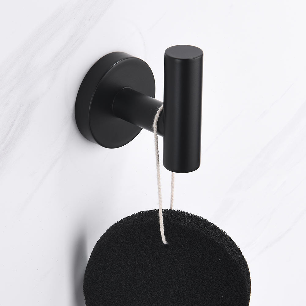 Stainless Steel Round Towel Hook| 3 Colors | Timeless Design Bathroom Robe Hook