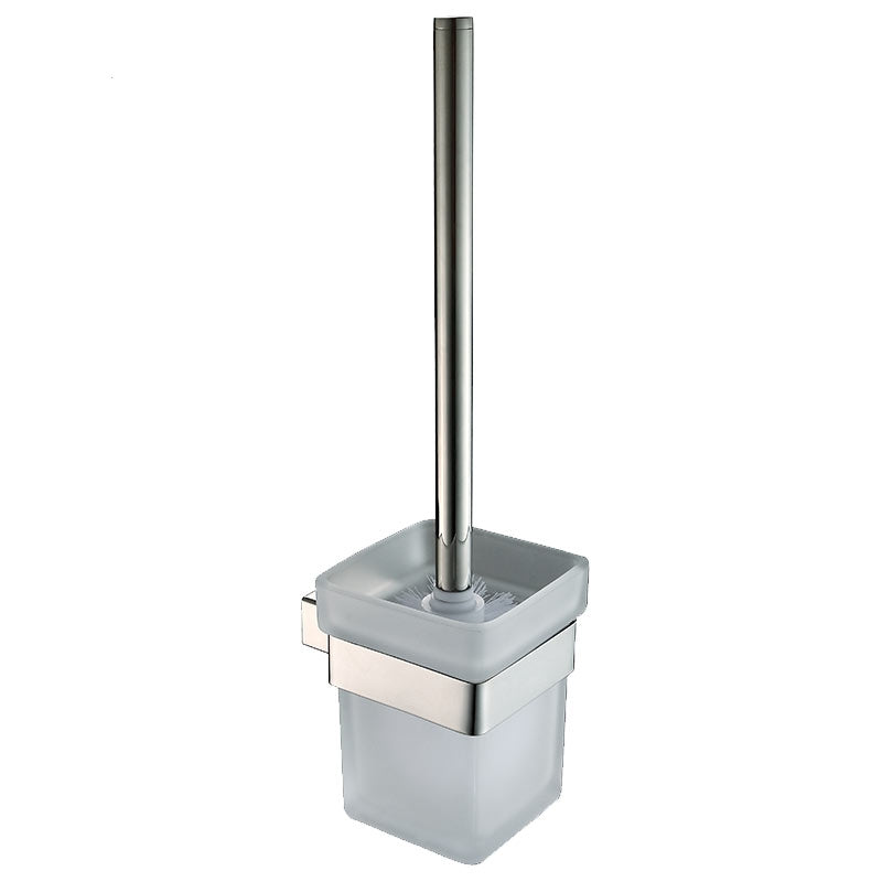 Stainless Steel Toilet Brush Holder | 2 Colors | Easy Install Bathroom Accessory Wall Mounted