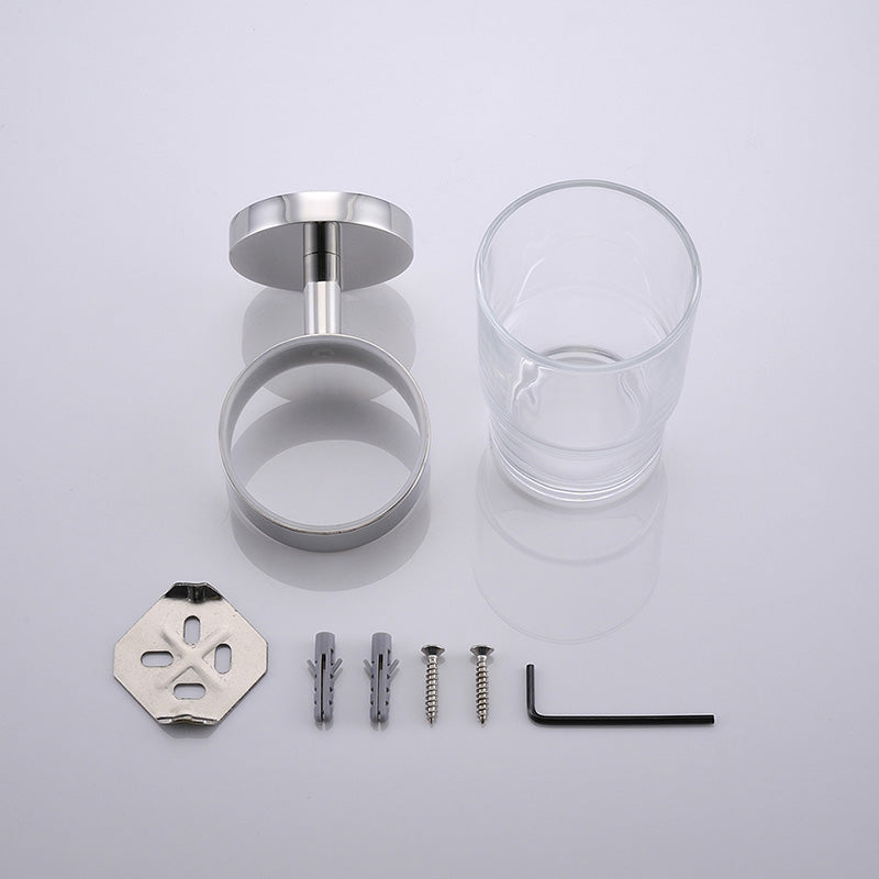SUS304 Stainless Steel Bathroom Toothbrush Holder  /2 Color/ Wall Mount Toothbrush Cup Holder