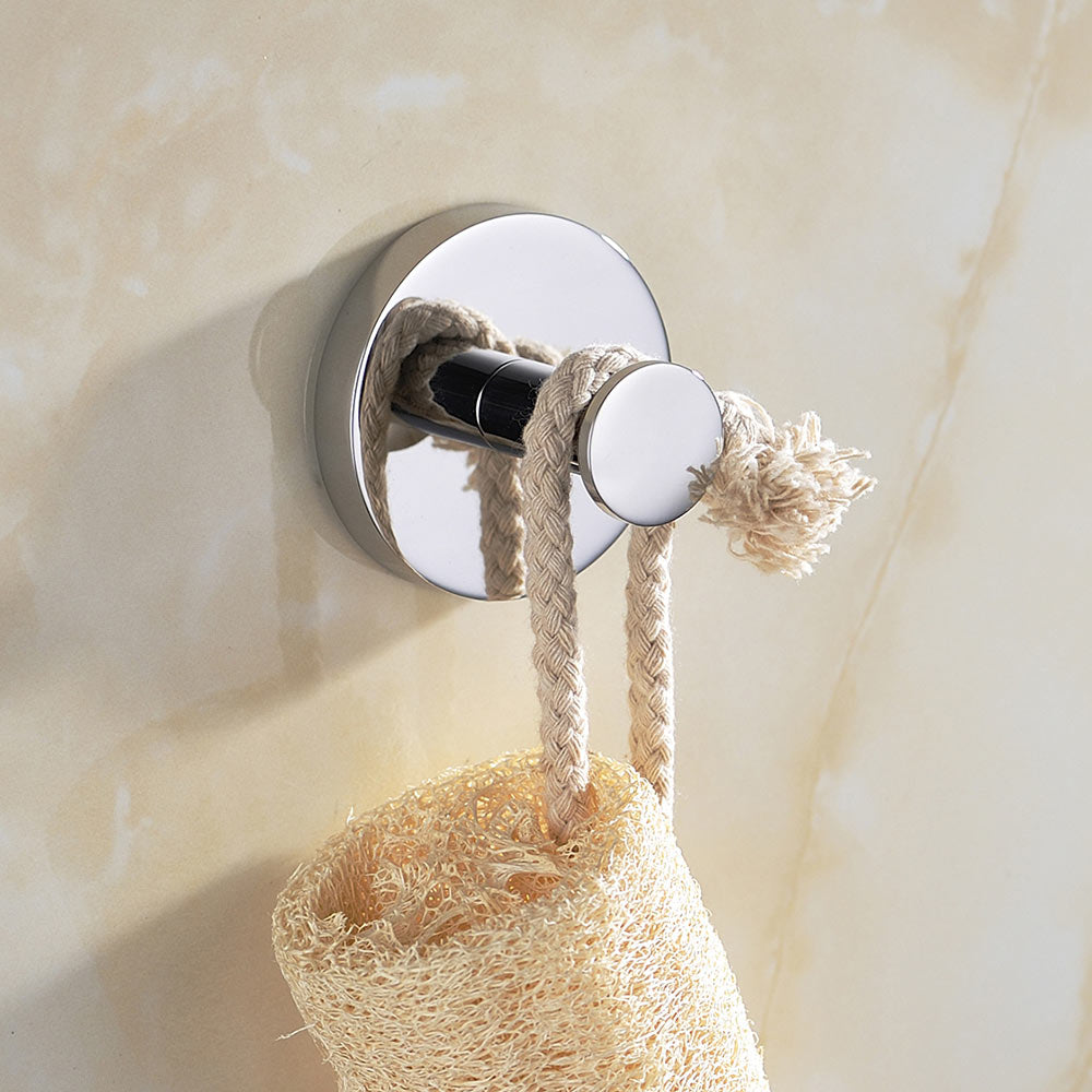 SUS304 Stainless Steel Bathroom Towel Hook Chrome finish Robe Hook Wall Mount/ 2Color