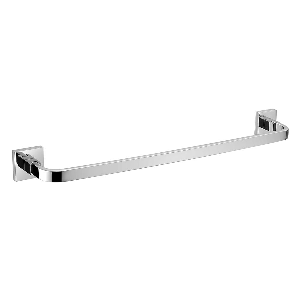 Stainless Steel Single Towel Bar | Square Design | Polished Chrome Finish