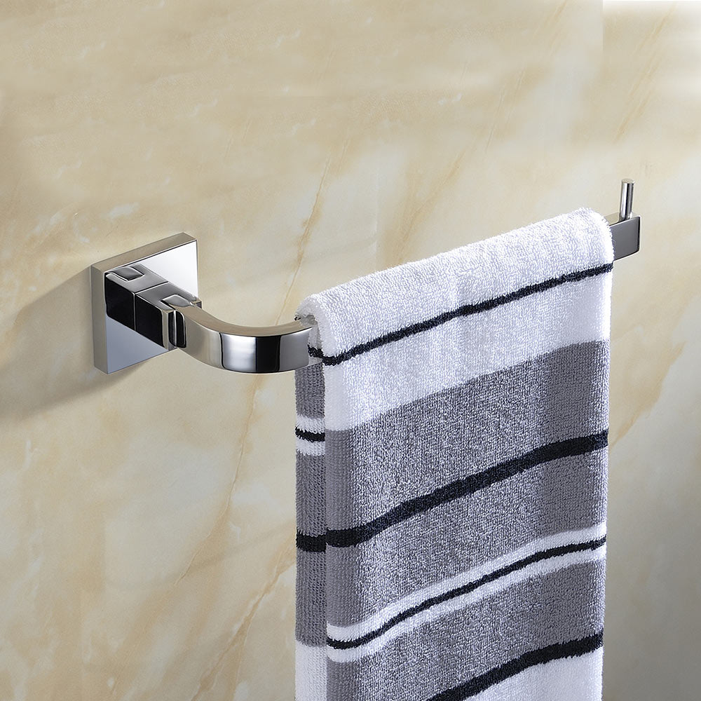 Stainless Steel Towel Ring | Square Design | Polished Chrome Finish Towel Holder