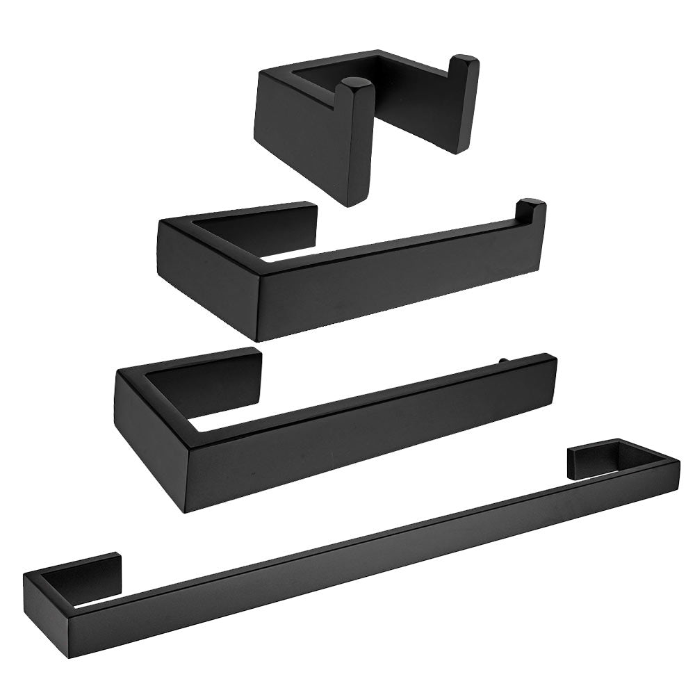 4 in 1 Bathroom Accesoories Set ,Towel Hook+Toilet Paper Holder+Towel Ring+Towel Bar for Bathroom Kitchen