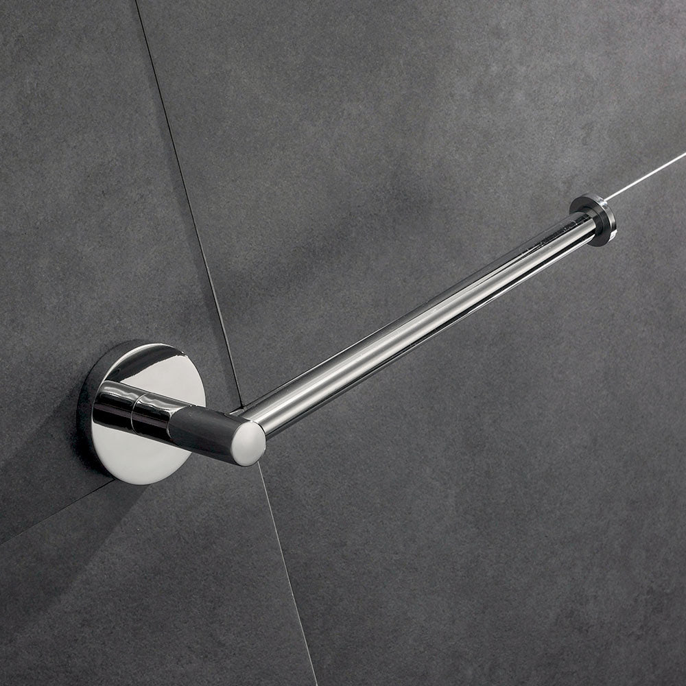 Stainless Steel Bathroom Open Towel Ring Wall Mounted Towel Holder Chrome Finish