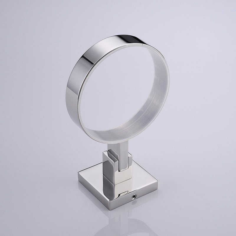 Stainless Steel Toilet Brush Holder with Frosted Cup | Square Design | Polished Chrome Finish