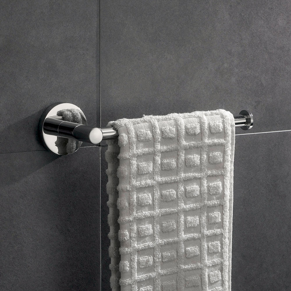 Stainless Steel Bathroom Open Towel Ring Wall Mounted Towel Holder Chrome Finish