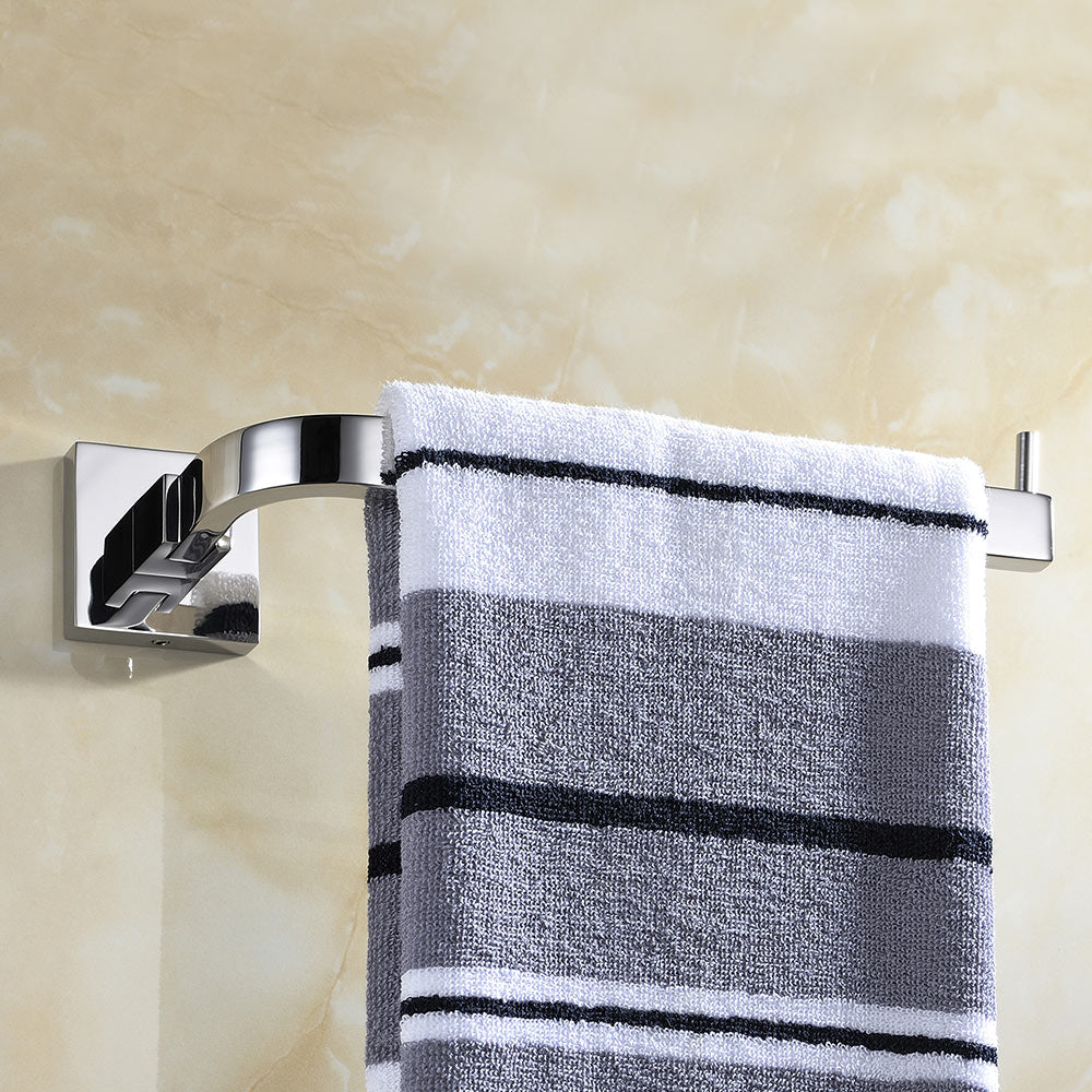 Stainless Steel Towel Ring | Square Design | Polished Chrome Finish Towel Holder