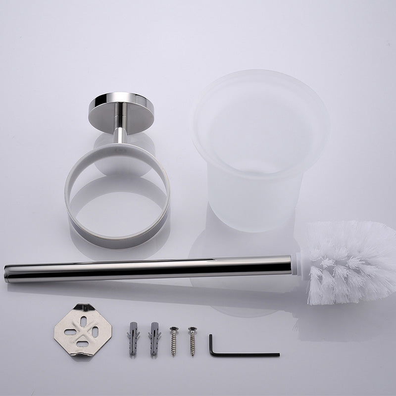 SUS304 Stainless Steel Bathroom Toilet Brush Holder Wall Mount Brush Cup Holder