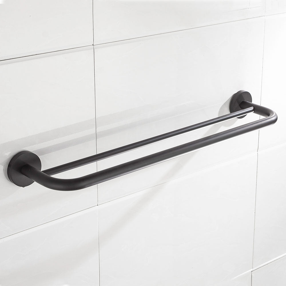 Stainless Steel Bathroom Double Layer Towel Bar | 2 Colors Towel Rail for Bathroom