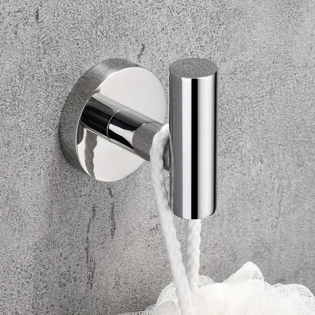 Stainless Steel Round Towel Hook| 3 Colors | Timeless Design Bathroom Robe Hook