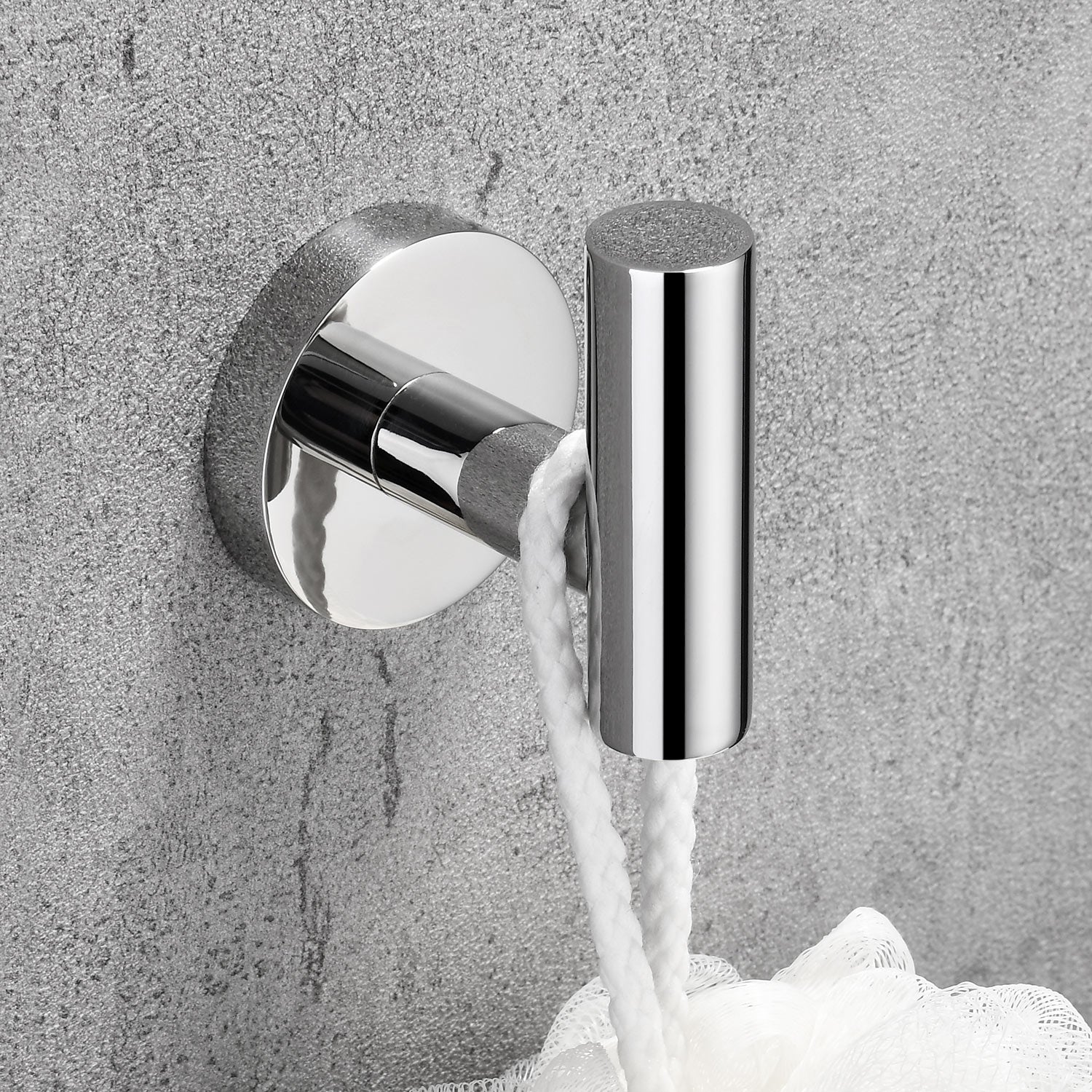 Stainless Steel Round Towel Hook| 3 Colors | Timeless Design Bathroom Robe Hook