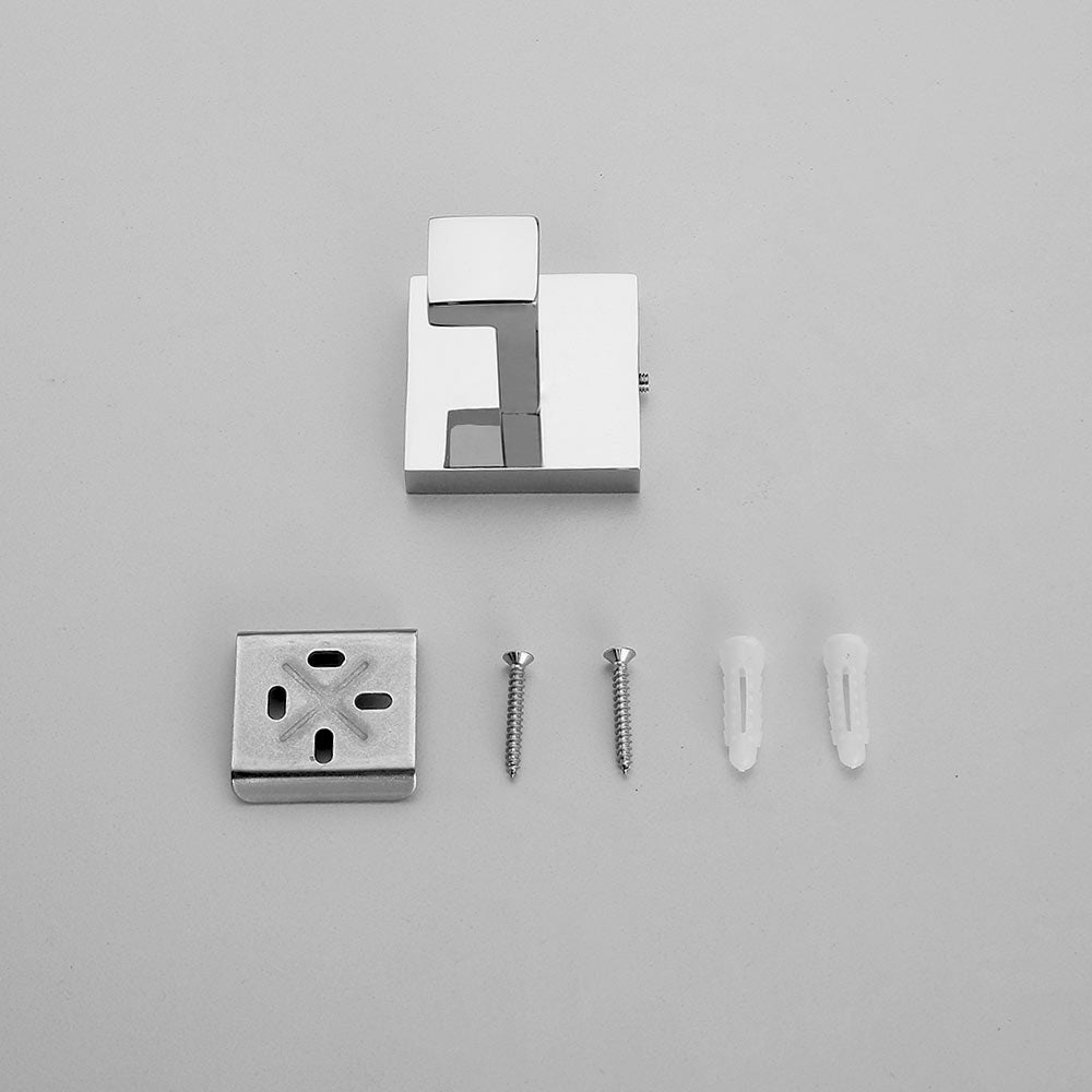 Stainless Steel Towel Hook | Modern Square Design | Customizable Colors & Sizes for Bathroom & Kitchen