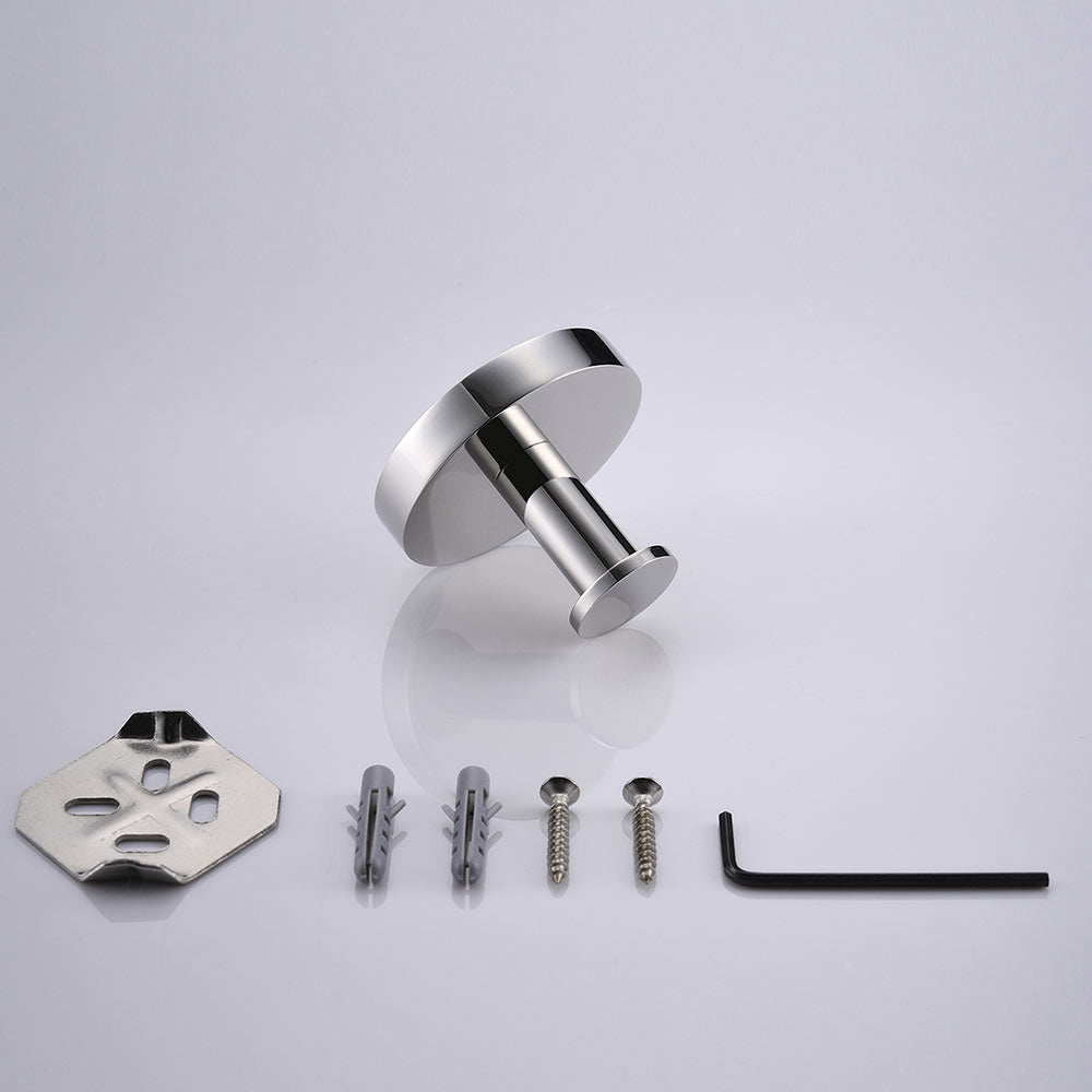 SUS304 Stainless Steel Bathroom Towel Hook Chrome finish Robe Hook Wall Mount/ 2Color