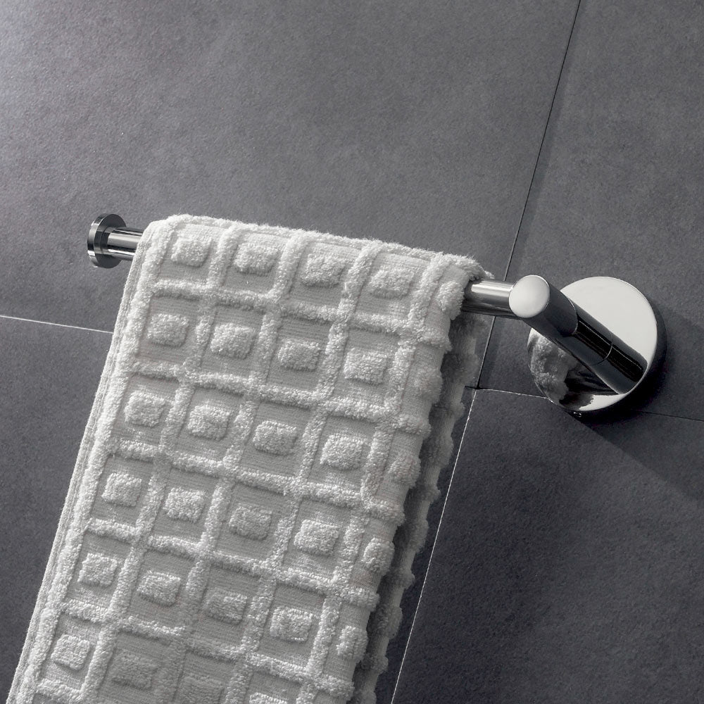 Stainless Steel Bathroom Open Towel Ring Wall Mounted Towel Holder Chrome Finish