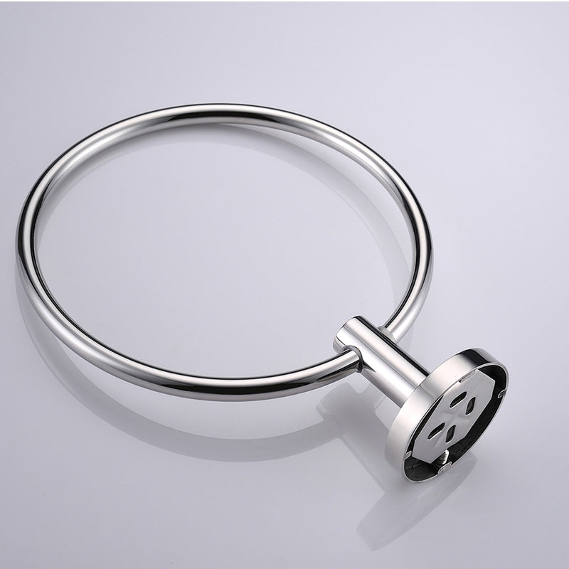 Stainless Steel Bathroom Single Layer Towel Bar Chrome Towel Rail Holder Wall Mounted