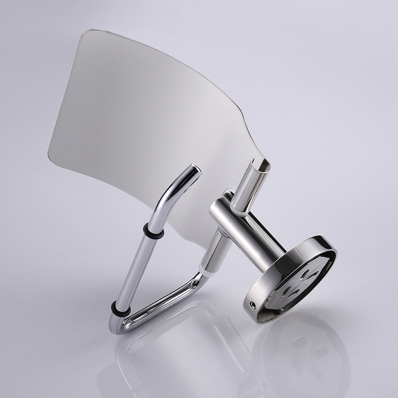 SUS304 Stainless Steel Bathroom Toilet Paper Holder with Cover Chrome finish Roll Paper Holder