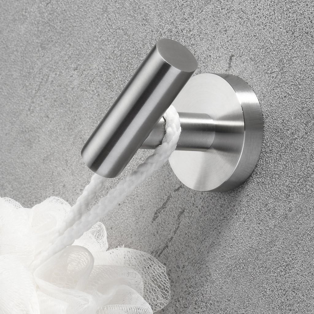 Stainless Steel Round Towel Hook| 3 Colors | Timeless Design Bathroom Robe Hook