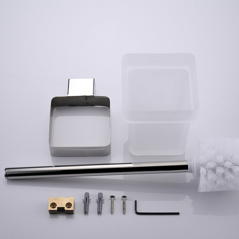 Stainless Steel Toilet Brush Holder | 2 Colors | Easy Install Bathroom Accessory Wall Mounted