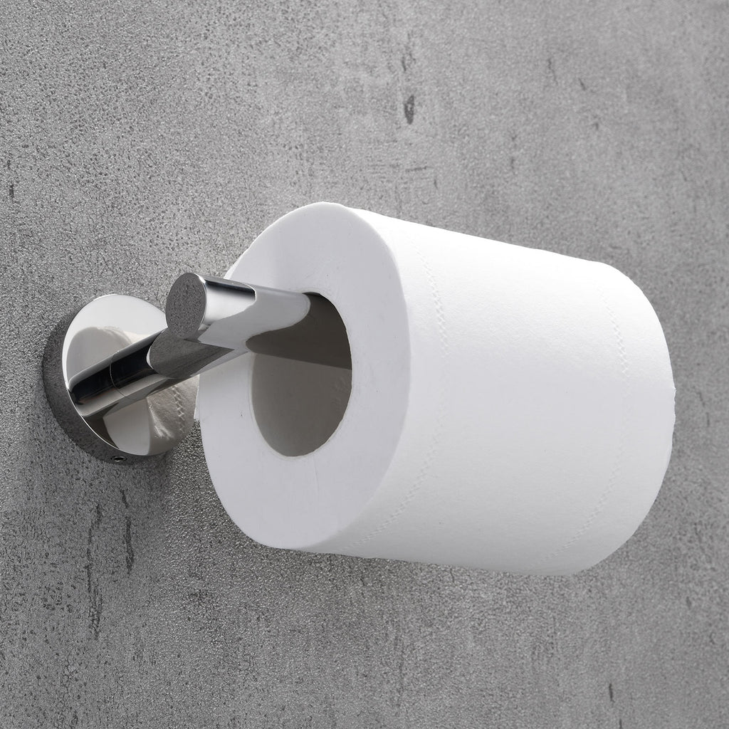Stainless Steel Round Toilet Paper Holder | 3 Colors | Timeless Design Bathroom Toilet Roll Holder
