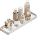 Minimalist Space Aluminum & Glass Shower Caddy Vanity Tray