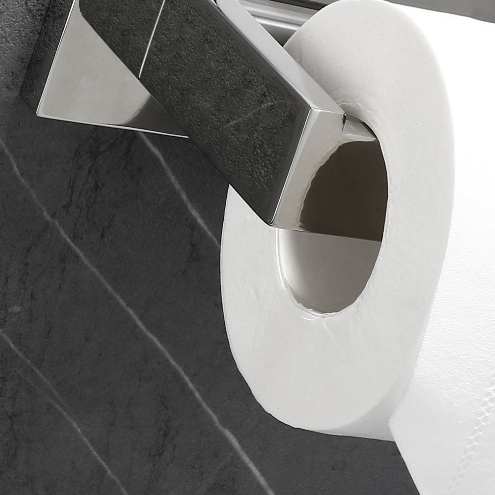 Sleek Stainless Steel Toilet Roll Holder | Modern Square Design | Customizable Colors & Sizes for Bathroom & Kitchen