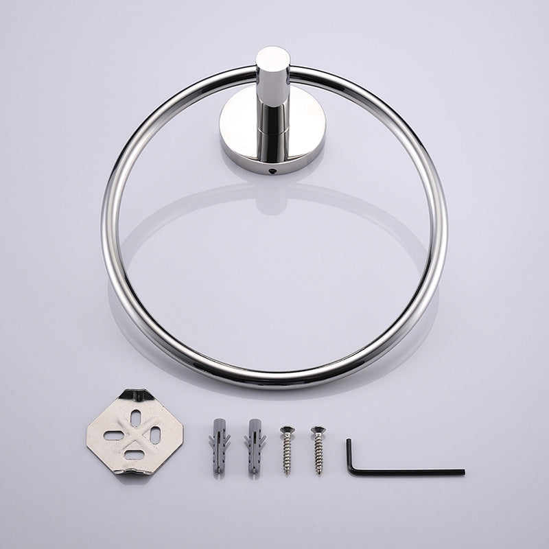 Stainless Steel Bathroom Single Layer Towel Bar Chrome Towel Rail Holder Wall Mounted