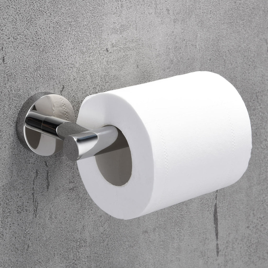 Stainless Steel Round Toilet Paper Holder | 3 Colors | Timeless Design Bathroom Toilet Roll Holder