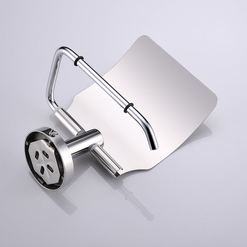 SUS304 Stainless Steel Bathroom Toilet Paper Holder with Cover Chrome finish Roll Paper Holder