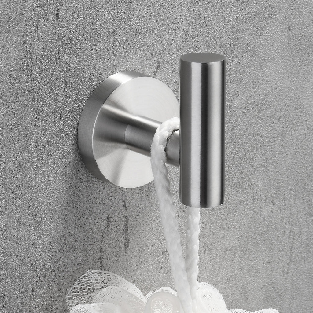 Stainless Steel Round Towel Hook| 3 Colors | Timeless Design Bathroom Robe Hook