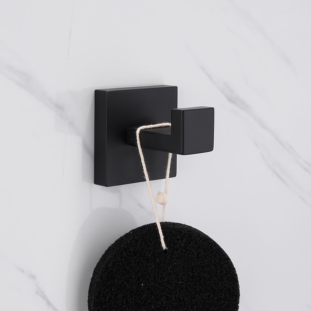 Stainless Steel Towel Hook | Modern Square Design | Customizable Colors & Sizes for Bathroom & Kitchen