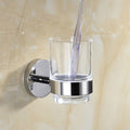SUS304 Stainless Steel Bathroom Toothbrush Holder  /2 Color/ Wall Mount Toothbrush Cup Holder