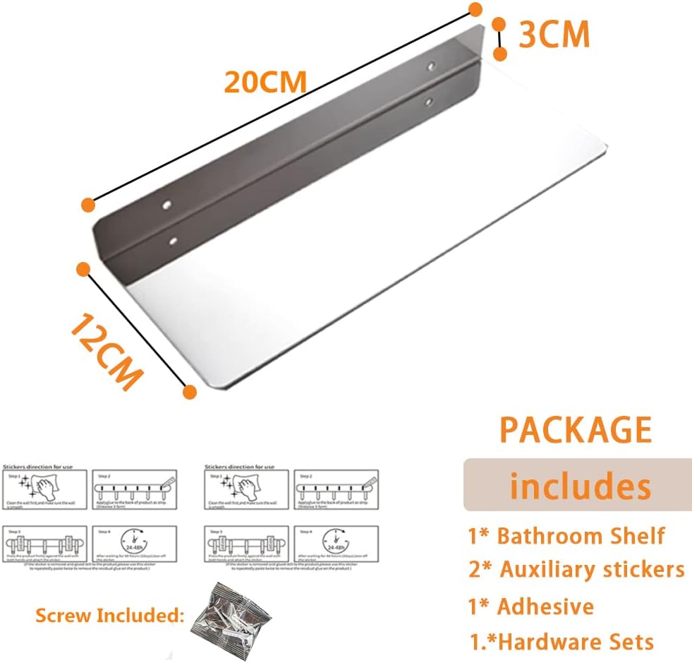Stainless Steel Bathroom Rectangular Shower Caddy
