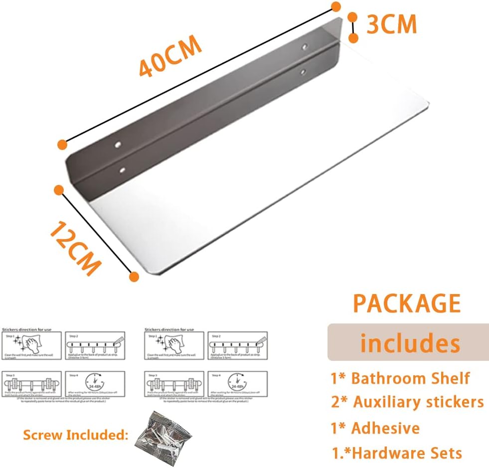Stainless Steel Bathroom Rectangular Shower Caddy