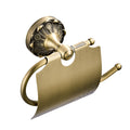 Brass Toilet Paper Holder Wall Mount Toilet Roll Holder with Cover 2 Color /Brush Bronze and Oil Matte Black