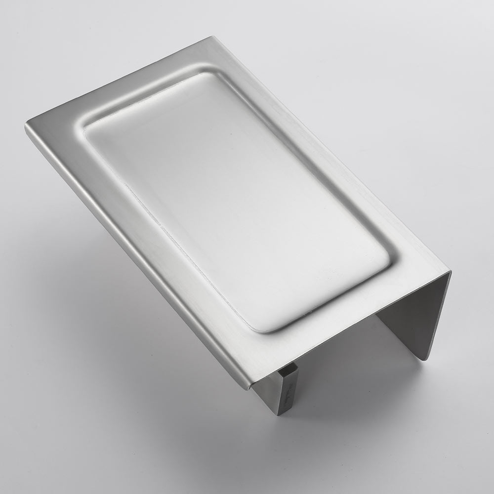 SUS304 Stainles Steel Toilet Paper Holder with Shelf Wall Mount Toilet Roll Holder with Storage