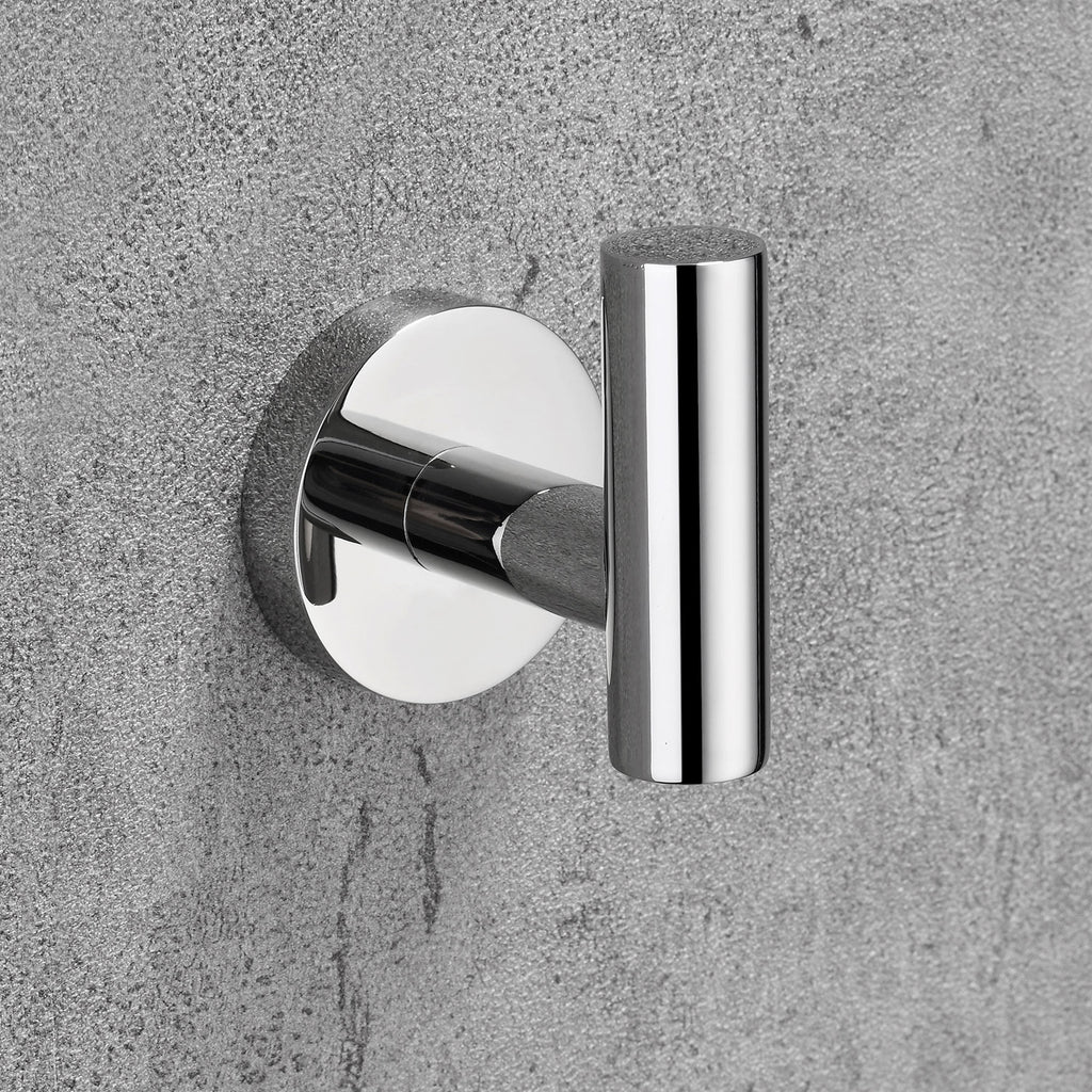 Stainless Steel Round Towel Hook| 3 Colors | Timeless Design Bathroom Robe Hook
