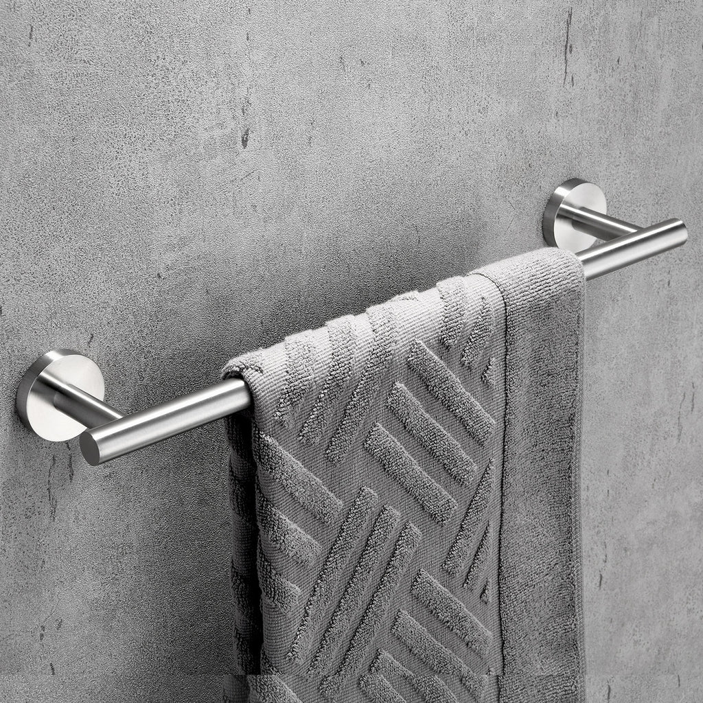 Stainless Steel Round Towel Bar | 3 Colors | Timeless Design Bathroom Towel Rack