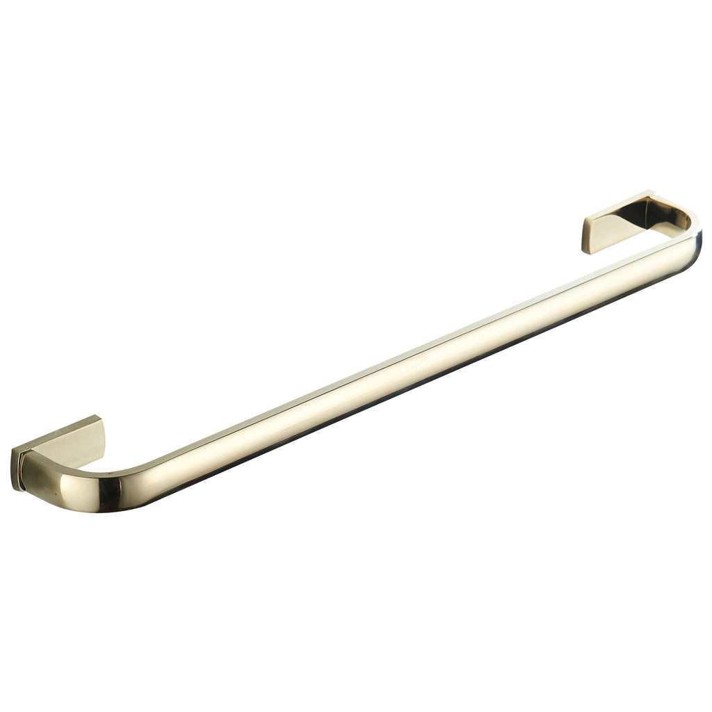 Rust-Proof 57cm Solid Brass Single Layer Towel Rack | Wall-Mounted Bathroom Hardware