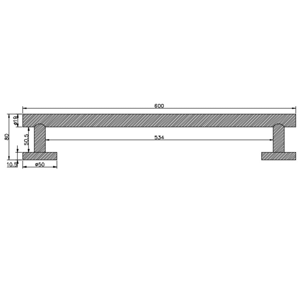 Stainless Steel Round Towel Bar | 3 Colors | Timeless Design Bathroom Towel Rack