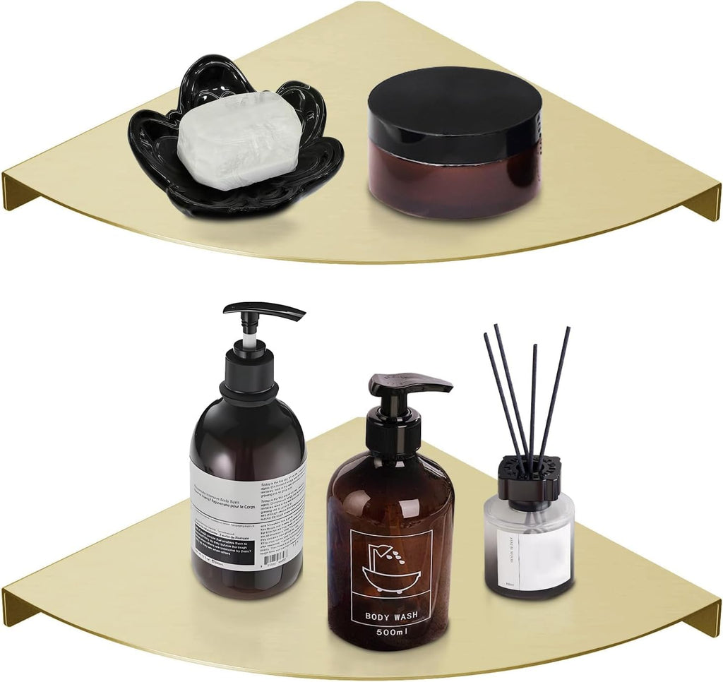 2-Tier Corner Shower Shelf – 304 Stainless Steel Bathroom Organizer