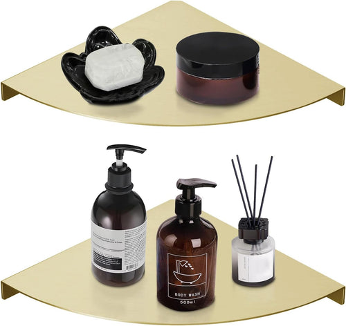 2-Tier Corner Shower Shelf – 304 Stainless Steel Bathroom Organizer